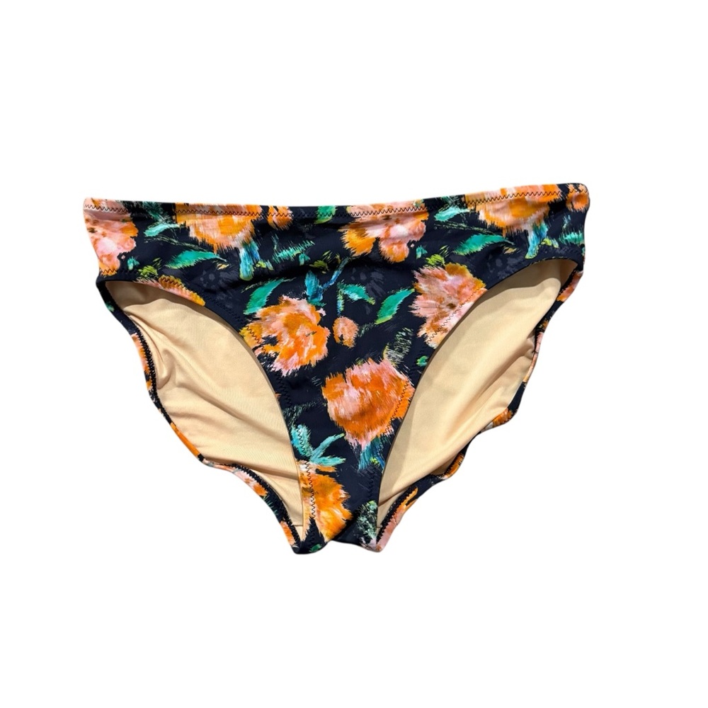 Garnet Hill Blue and Orange Bikini Bottoms